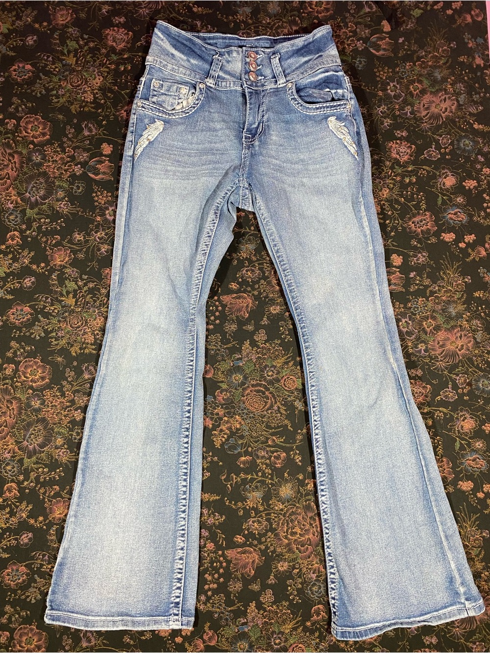 Sky Women's Flare Jeans in Blue